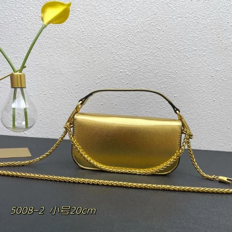 Alternative view of Valentino Gold Small Satchel Crossbody Bag 5008-2