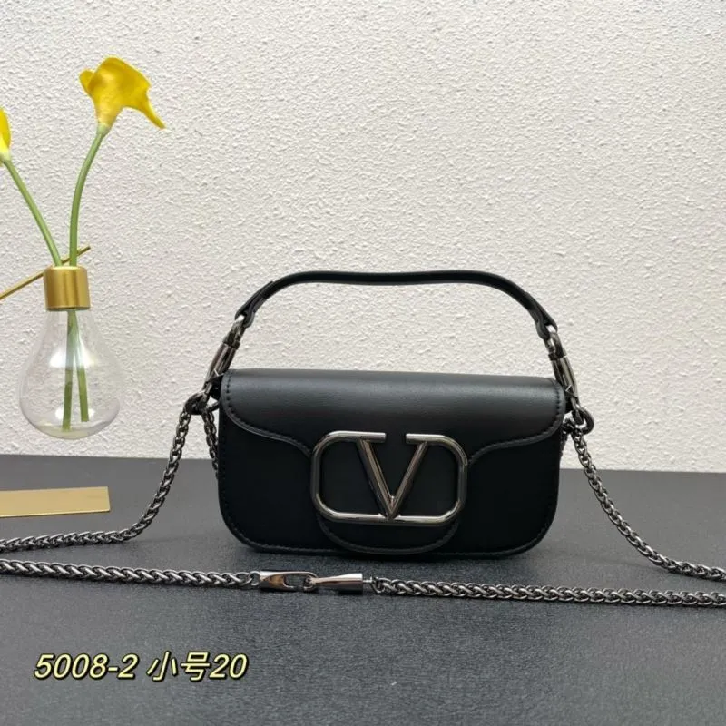 Valentino Black Small Crossbody Satchel Bag 5008-2