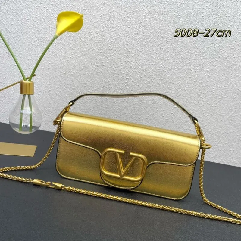 Valentino Gold Satchel Bag Model 5008 27cm