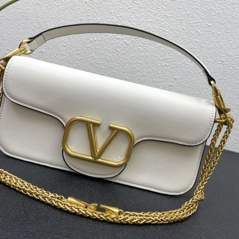Valentino White Leather Satchel Bag 5008 27cm - Image 4
