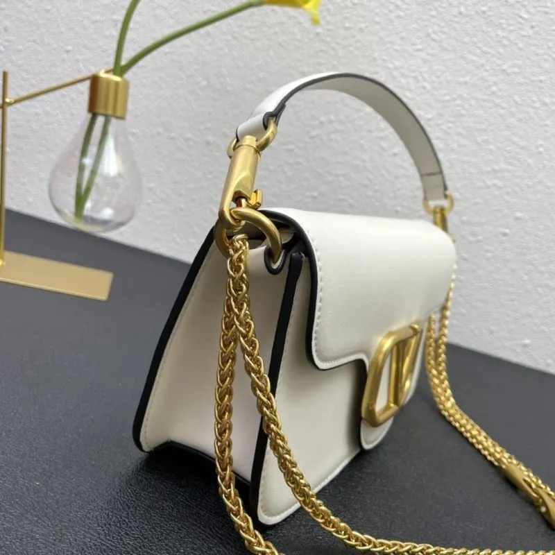 Valentino White Leather Satchel Bag 5008 27cm - Image 5