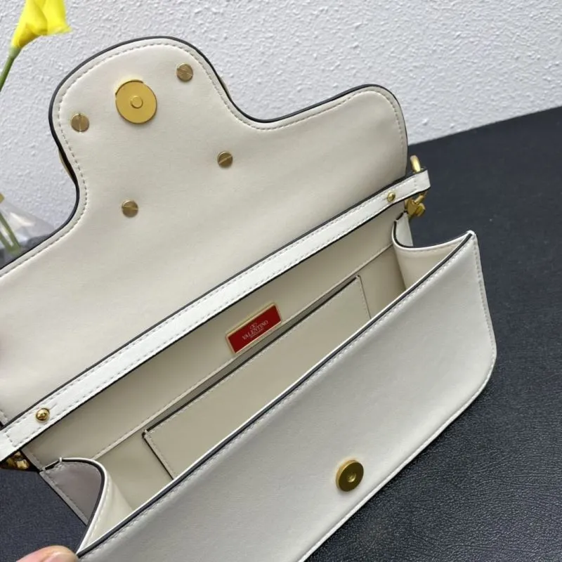 Valentino White Leather Satchel Bag 5008 27cm - Image 8