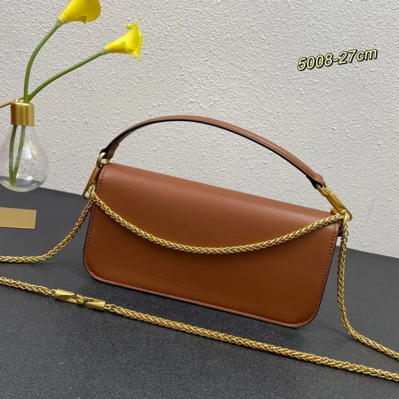 Alternative view of Valentino Brown Leather Satchel Bag 5008 27cm