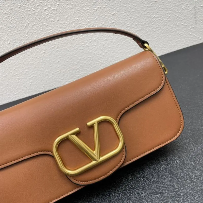 Valentino Brown Leather Satchel Bag 5008 27cm - Image 4