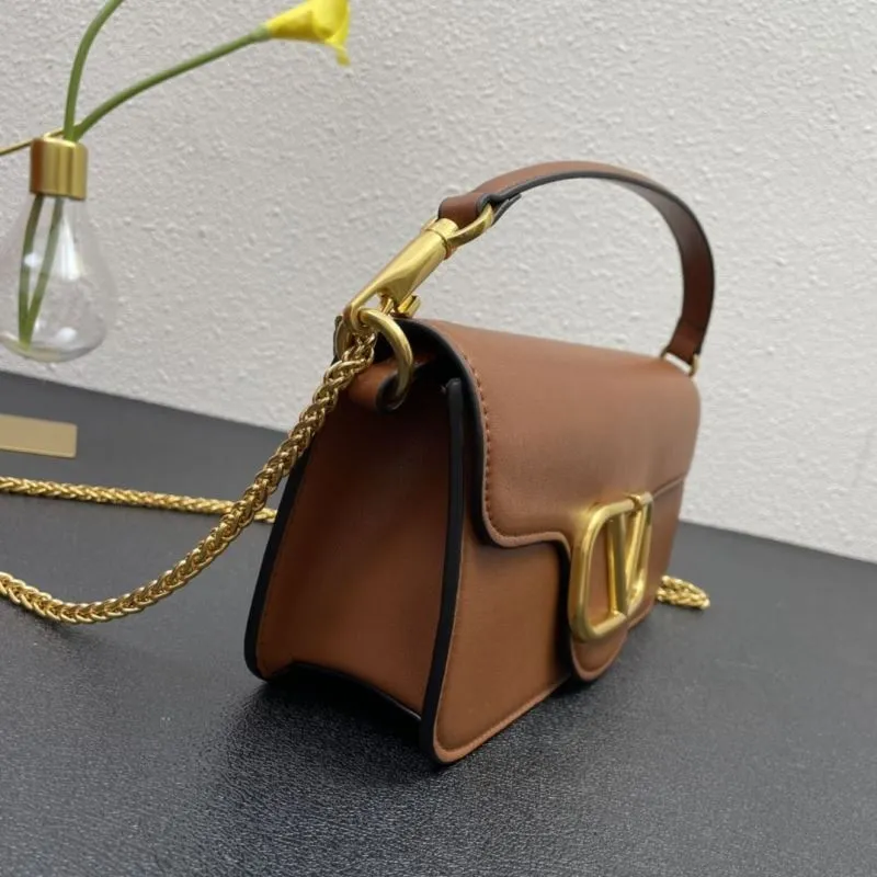 Valentino Brown Leather Satchel Bag 5008 27cm - Image 5