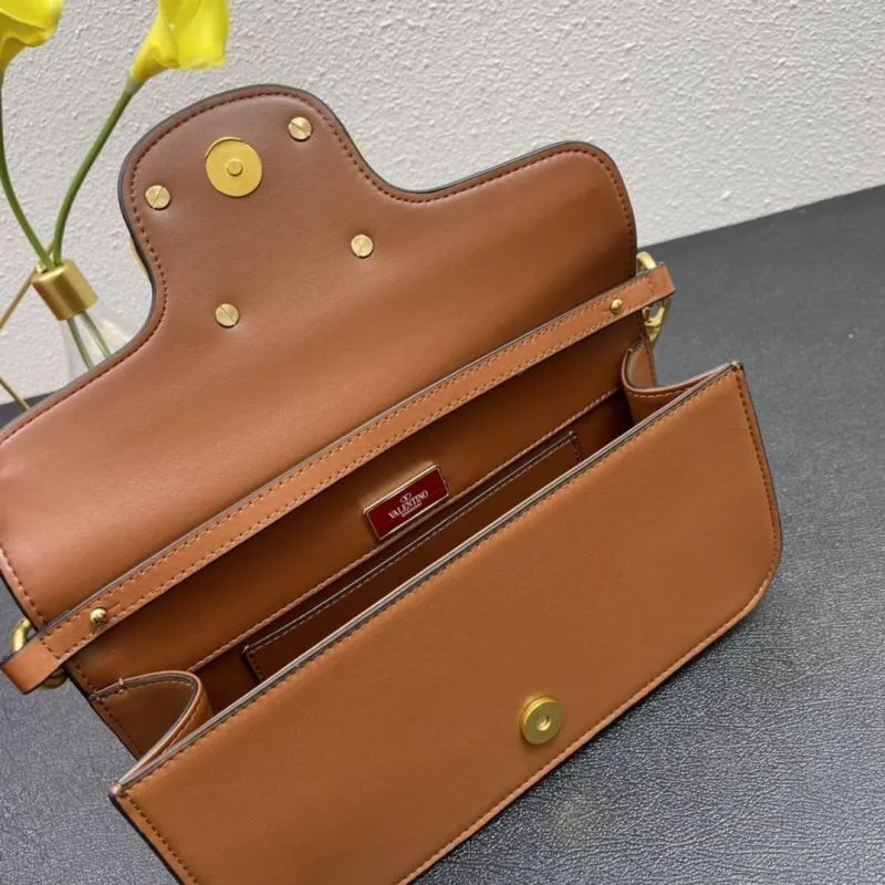 Valentino Brown Leather Satchel Bag 5008 27cm - Image 8