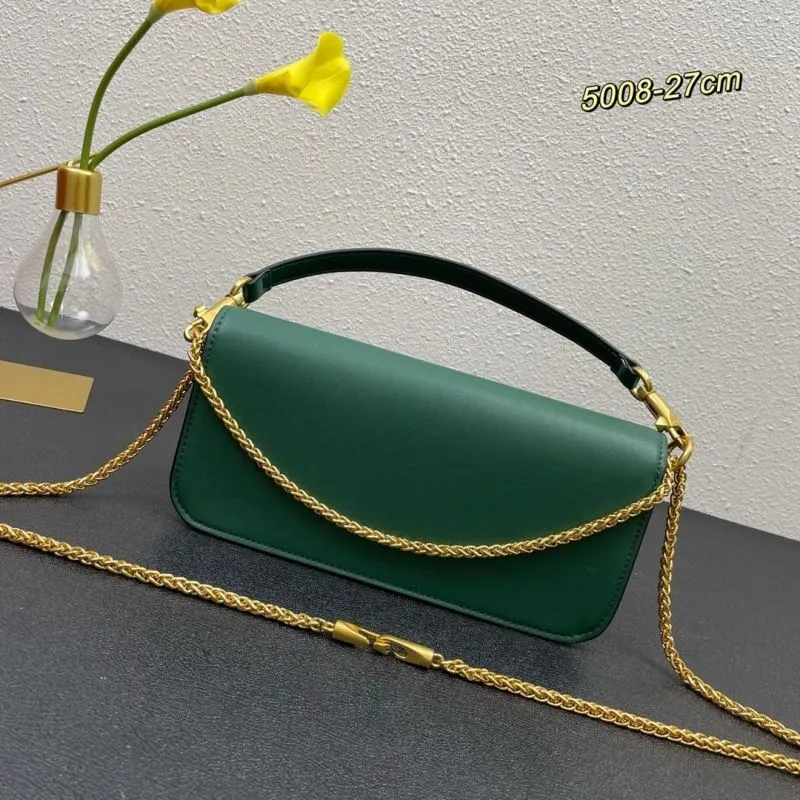 Alternative view of Valentino Green Leather Satchel Bag 5008 27cm