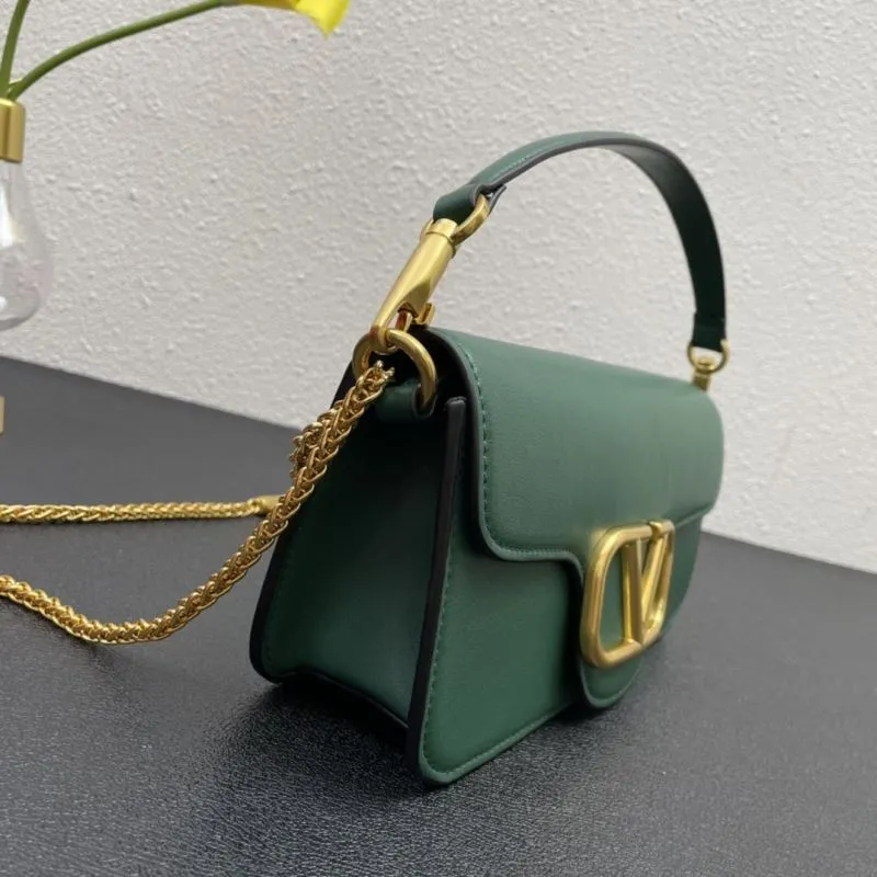 Valentino Green Leather Satchel Bag 5008 27cm - Image 5