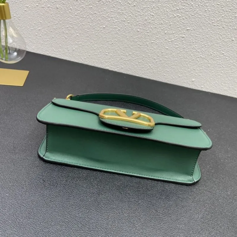 Valentino Green Leather Satchel Bag 5008 27cm - Image 7