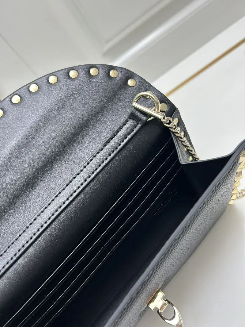 Alternative view of Valentino Black Chain Crossbody Bag 9895