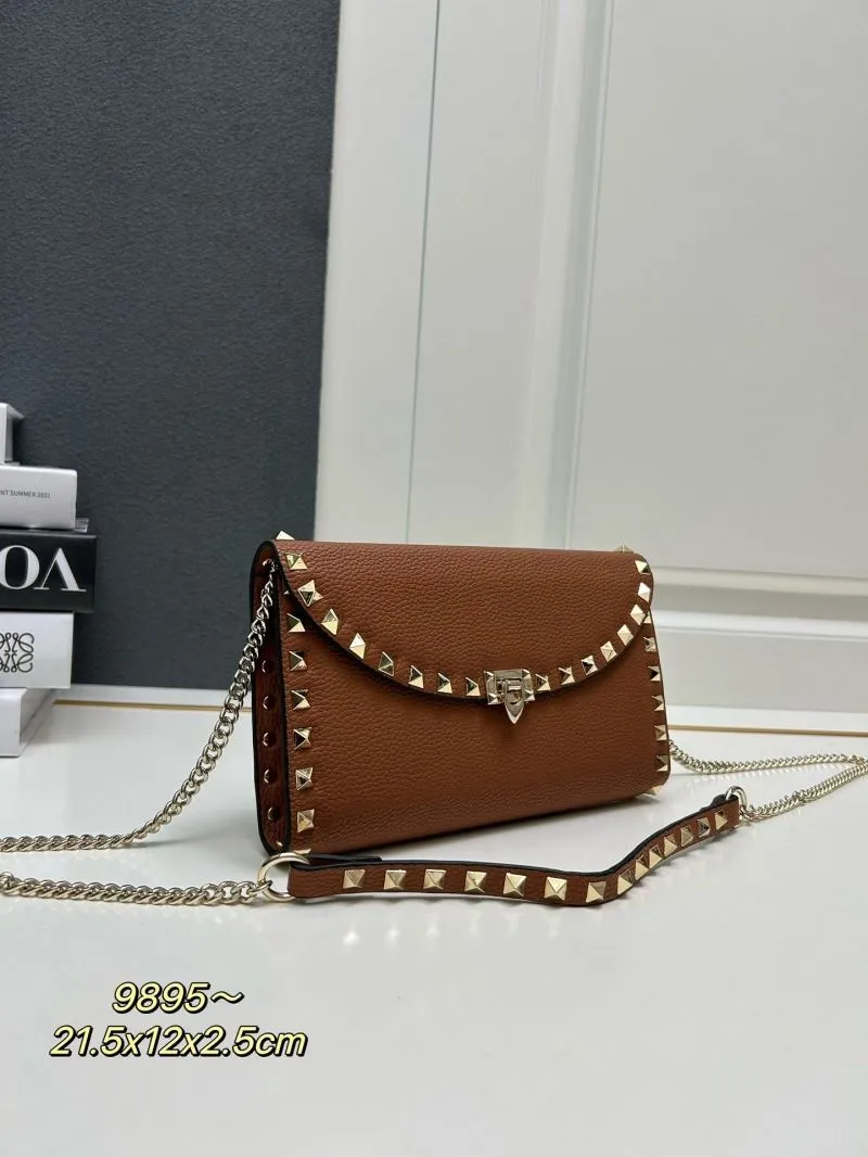 Alternative view of Valentino Brown Leather Crossbody Bag 9895