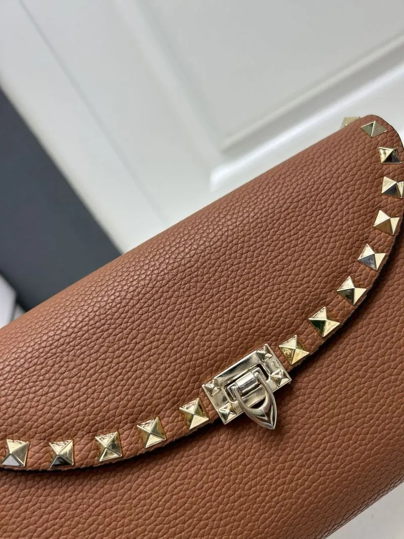Valentino Brown Leather Crossbody Bag 9895 - Image 5