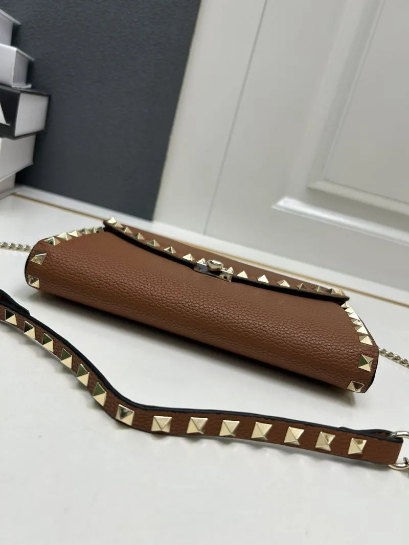 Valentino Brown Leather Crossbody Bag 9895 - Image 7
