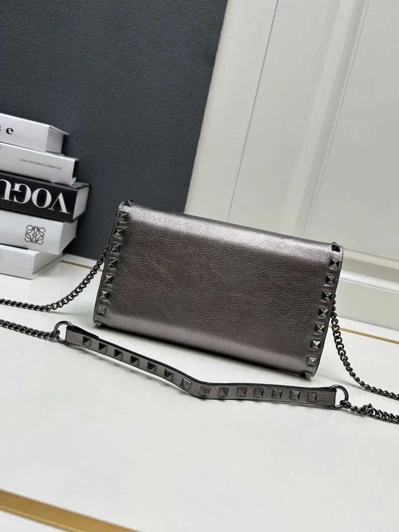 Valentino Metallic Studded Crossbody Bag 9895 - Image 4