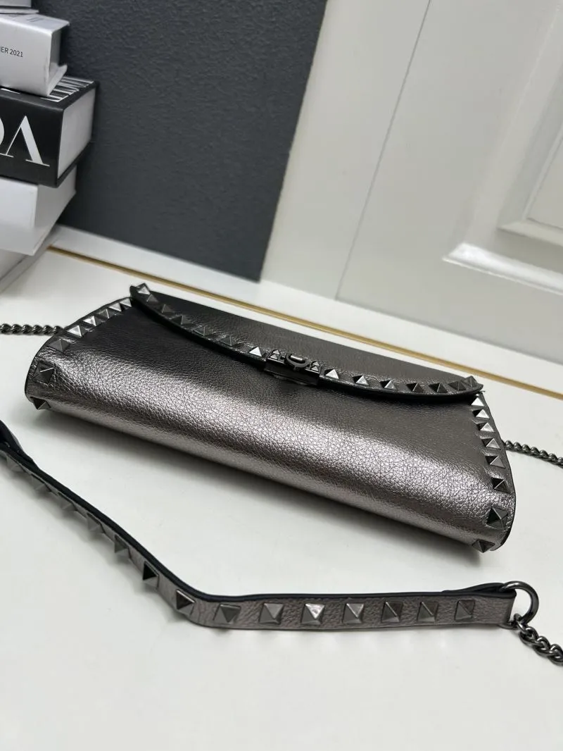 Valentino Metallic Studded Crossbody Bag 9895 - Image 8