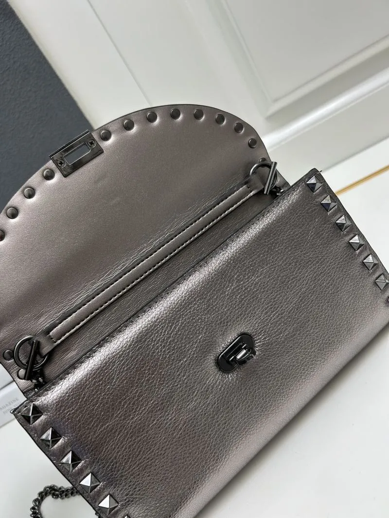 Valentino Metallic Studded Crossbody Bag 9895 - Image 9