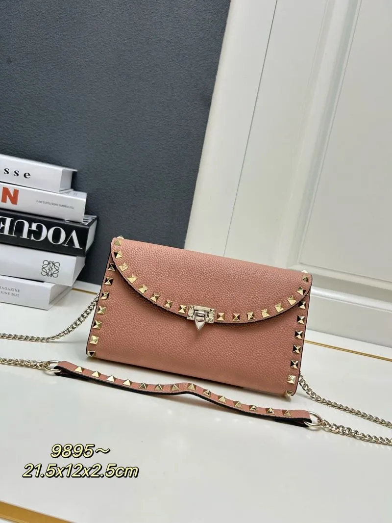 Valentino Pink Rockstud Crossbody Bag 9895