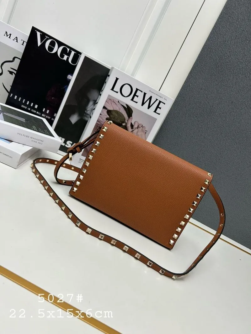 Alternative view of Valentino Brown Leather Crossbody Bag 5027