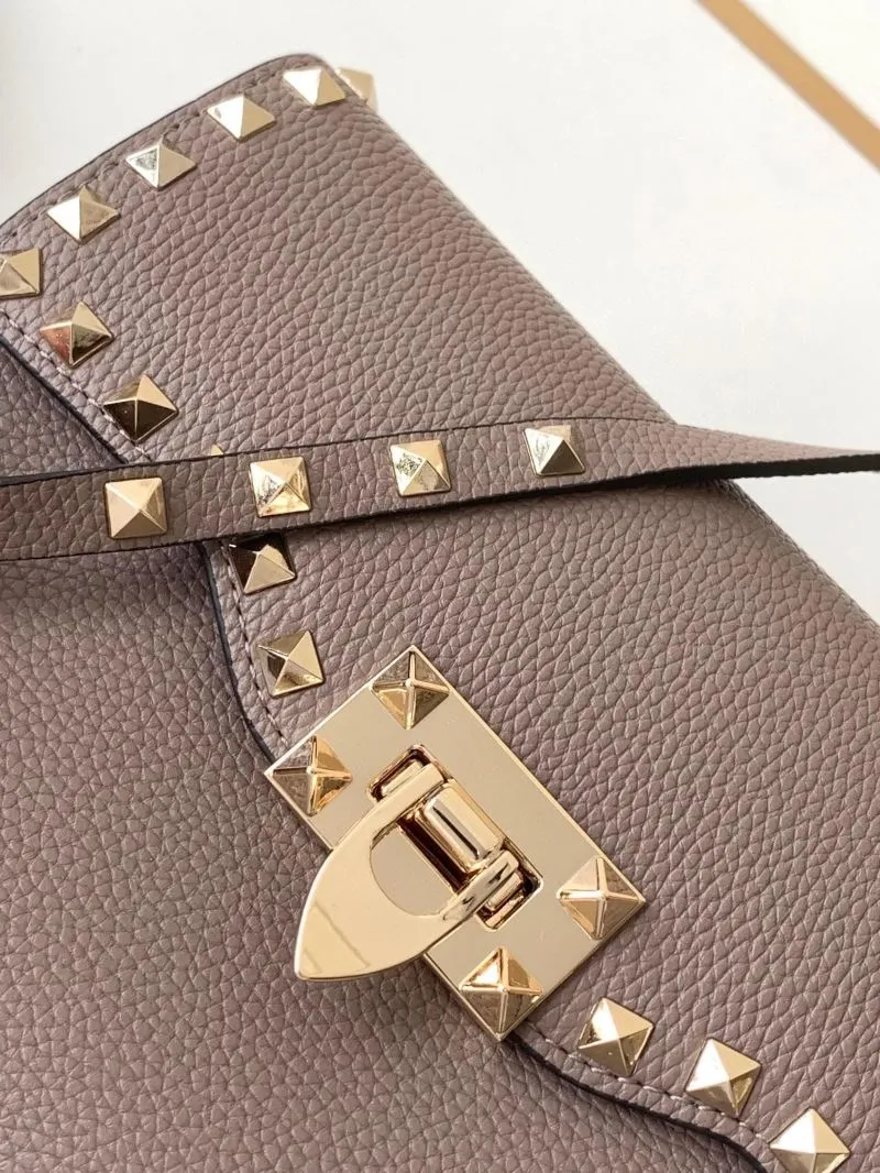 Valentino Taupe Crossbody Satchel Bag Model 5027 - Image 4