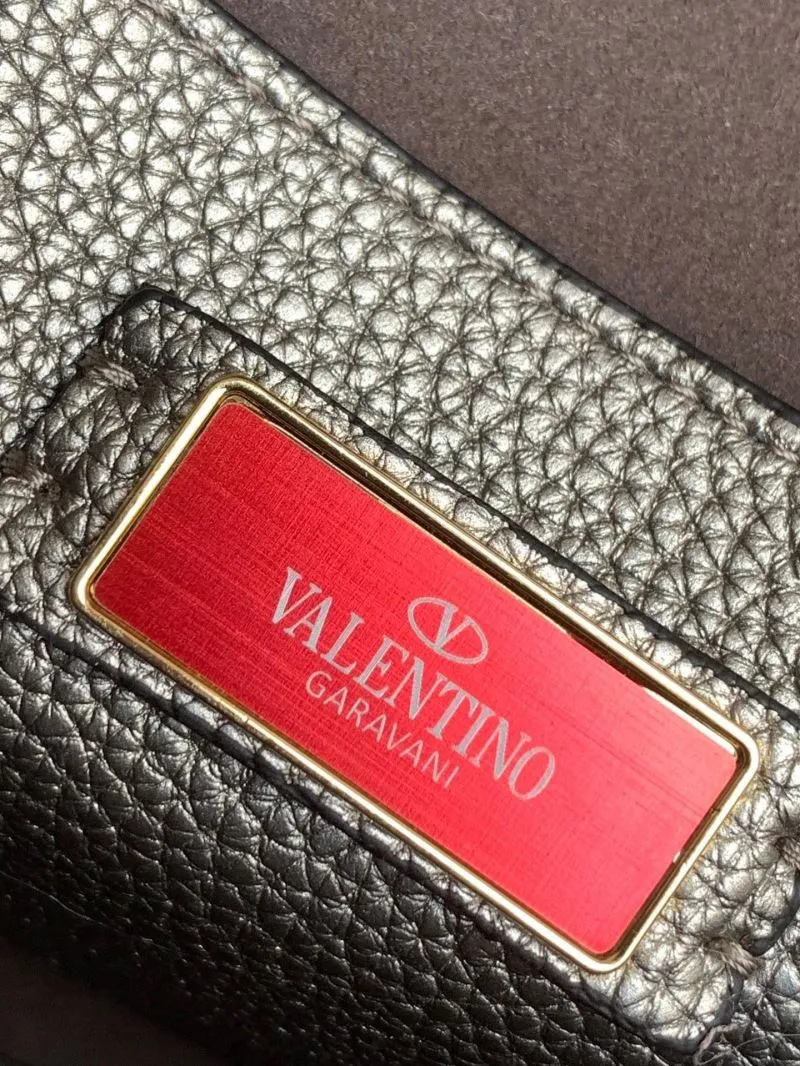 Valentino 5027 Metallic Silver Crossbody Satchel Bag - Image 8