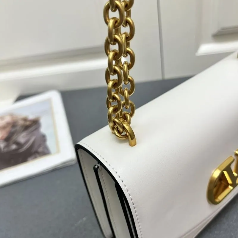 Valentino White Large Chain Satchel Bag V2017 - Image 5