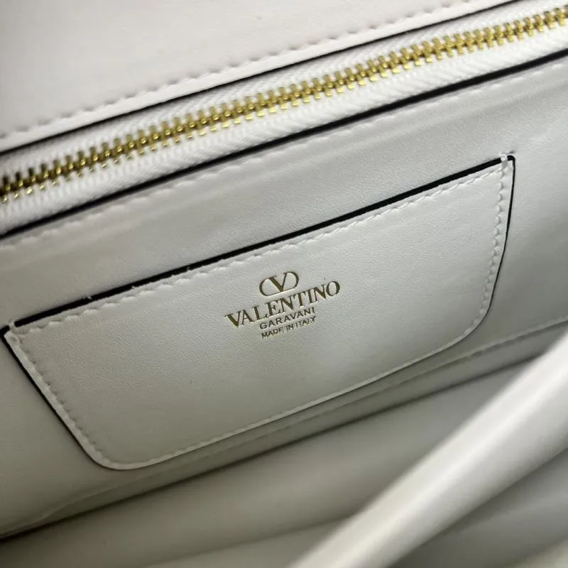 Valentino White Large Chain Satchel Bag V2017 - Image 9