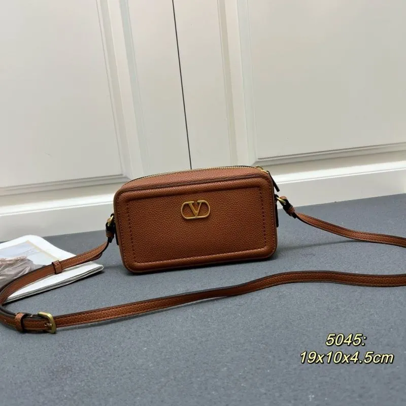 Valentino Brown Crossbody Satchel Bag 5045