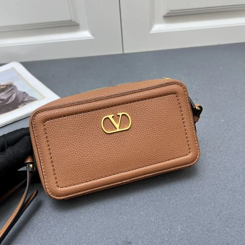 Valentino Brown Crossbody Satchel Bag 5045 - Image 3