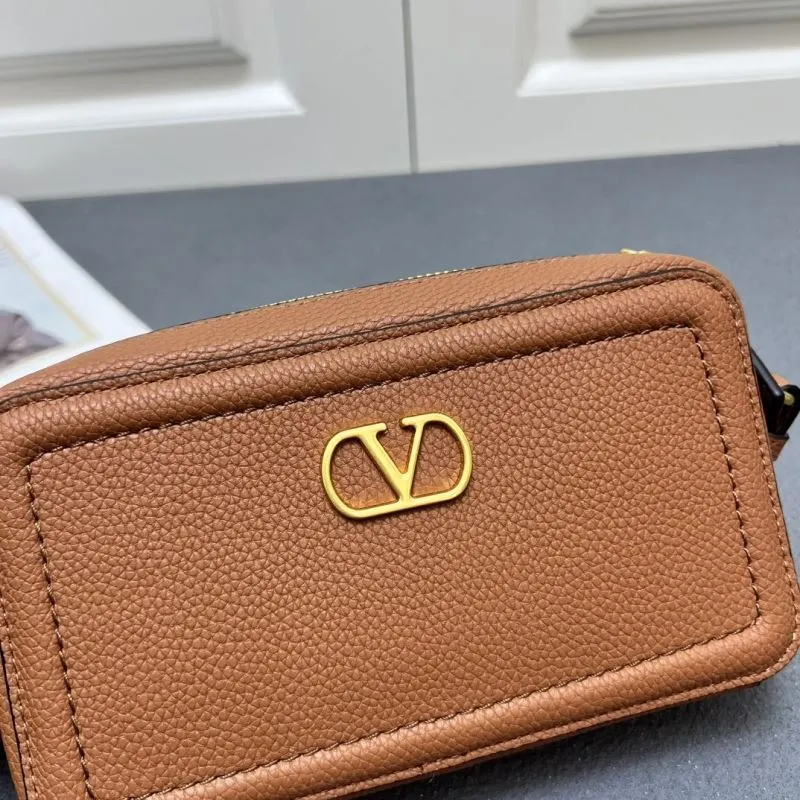 Valentino Brown Crossbody Satchel Bag 5045 - Image 4