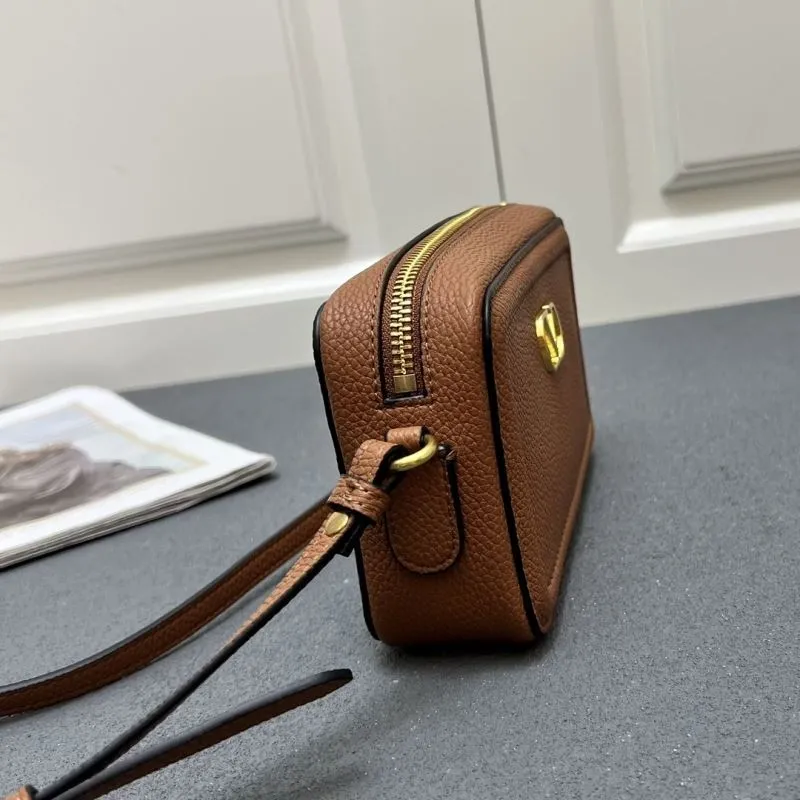 Valentino Brown Crossbody Satchel Bag 5045 - Image 6