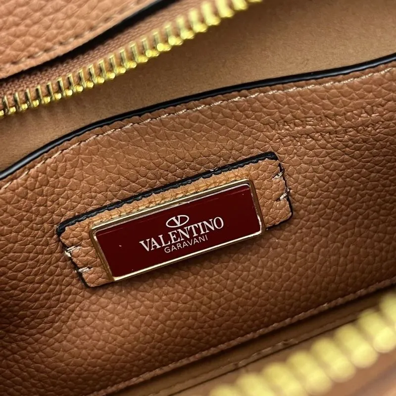 Valentino Brown Crossbody Satchel Bag 5045 - Image 9