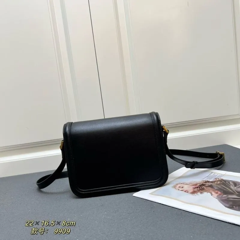 Valentino Black Leather Crossbody Satchel Bag Style 9909 - Image 3
