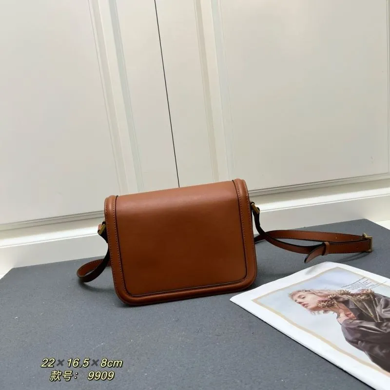 Valentino Brown Leather Crossbody Bag 9909 - Image 3