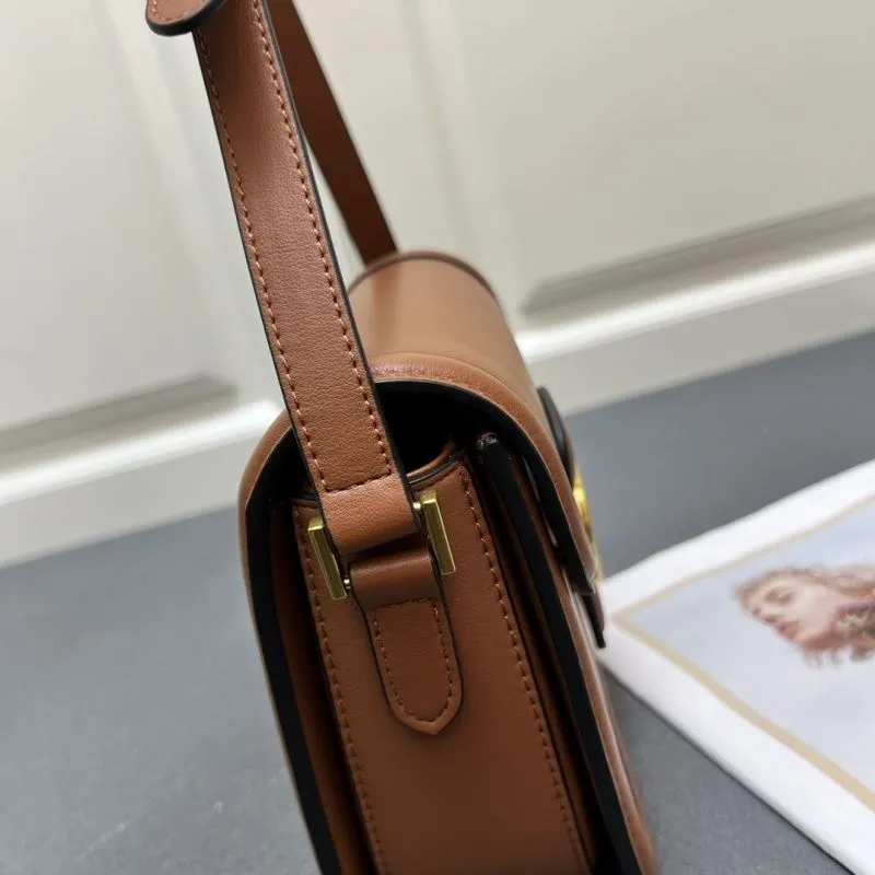 Valentino Brown Leather Crossbody Bag 9909 - Image 7