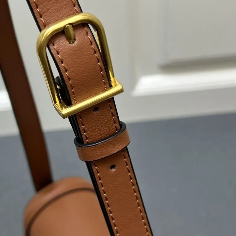 Valentino Brown Leather Crossbody Bag 9909 - Image 9