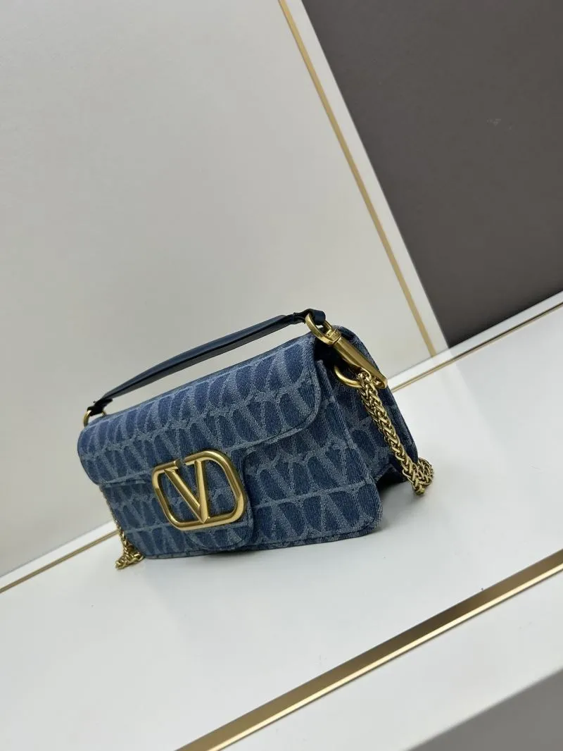 Alternative view of Valentino Blue Denim Satchel Bag 8115