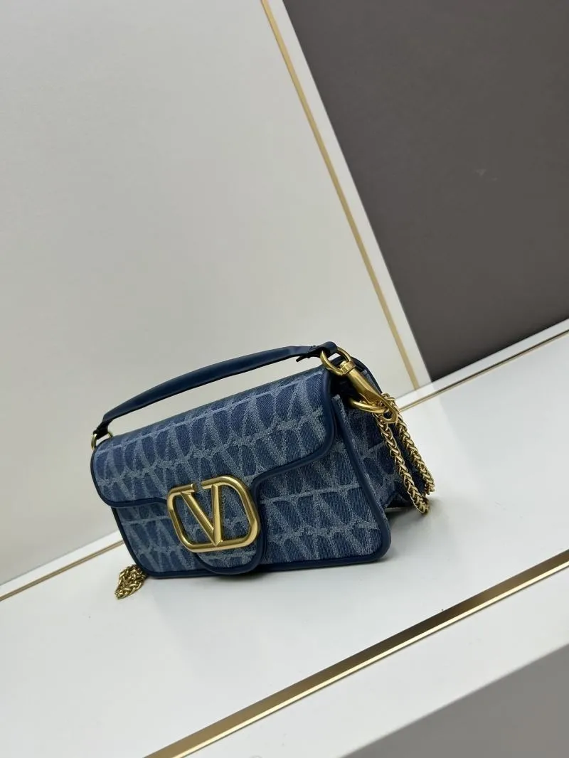 Alternative view of Valentino Blue Denim Satchel Bag 8117