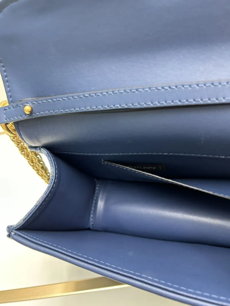 Valentino Blue Denim Satchel Bag 8117 - Image 7