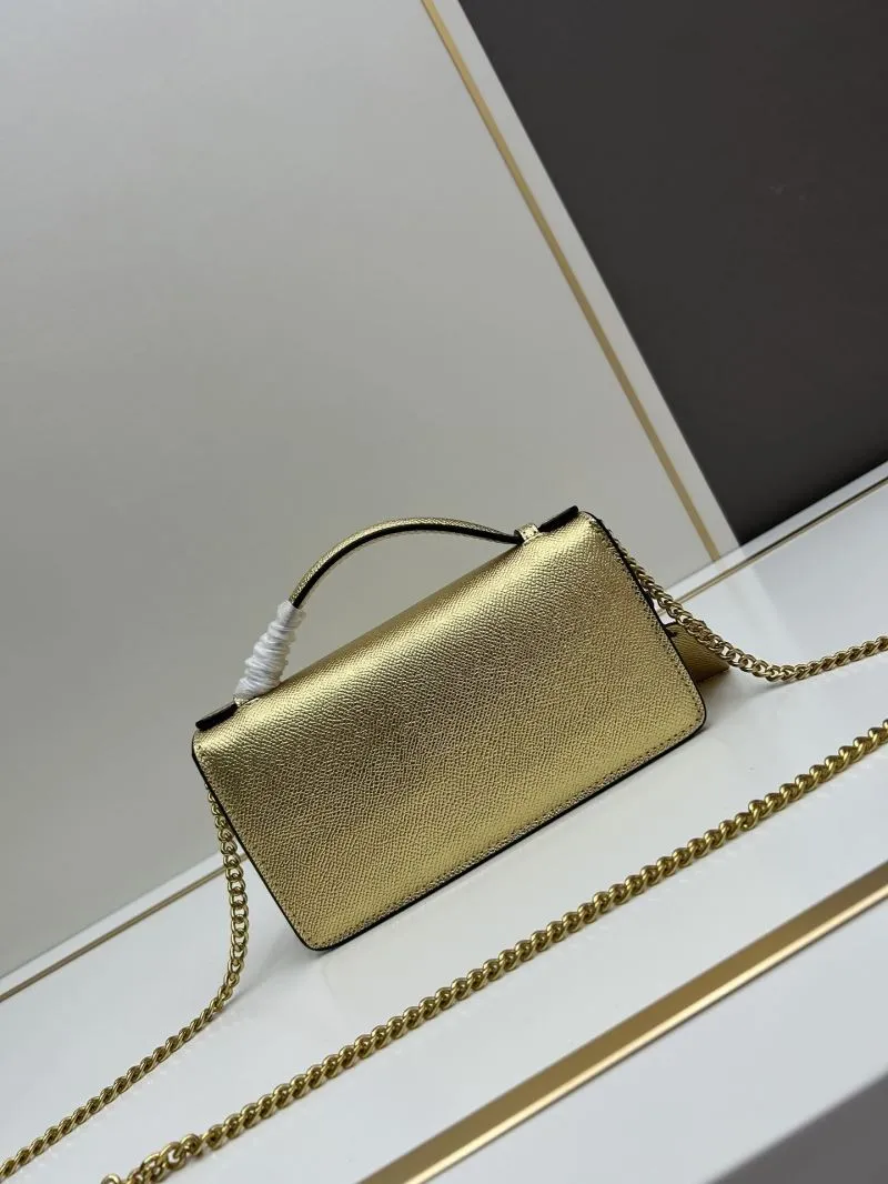 Valentino Gold Chain Satchel Bag 0132 - Image 3