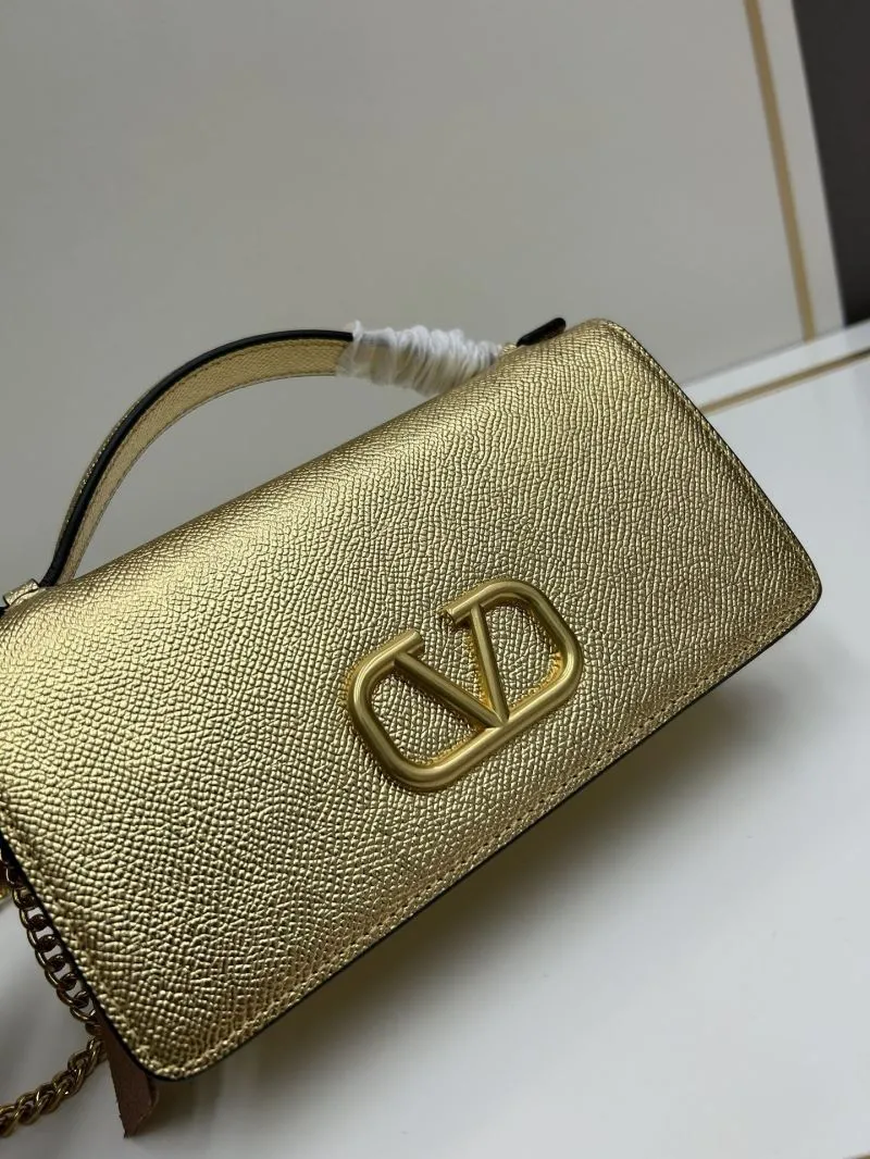 Valentino Gold Chain Satchel Bag 0132 - Image 4