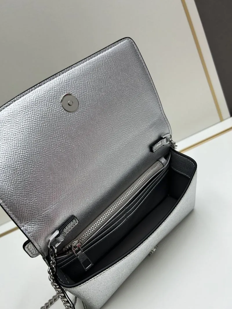 Valentino Silver 0132 Chain Crossbody Satchel - Image 6