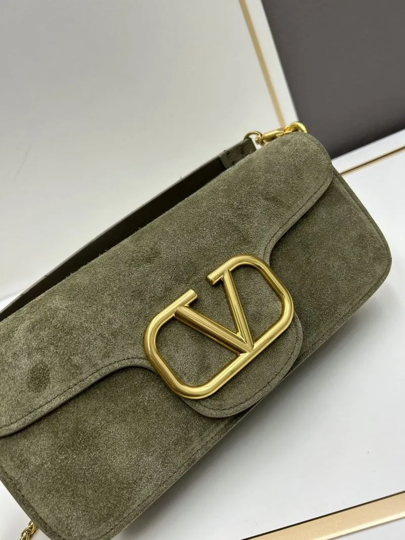Alternative view of Valentino Olive Green Suede Satchel Bag 20258