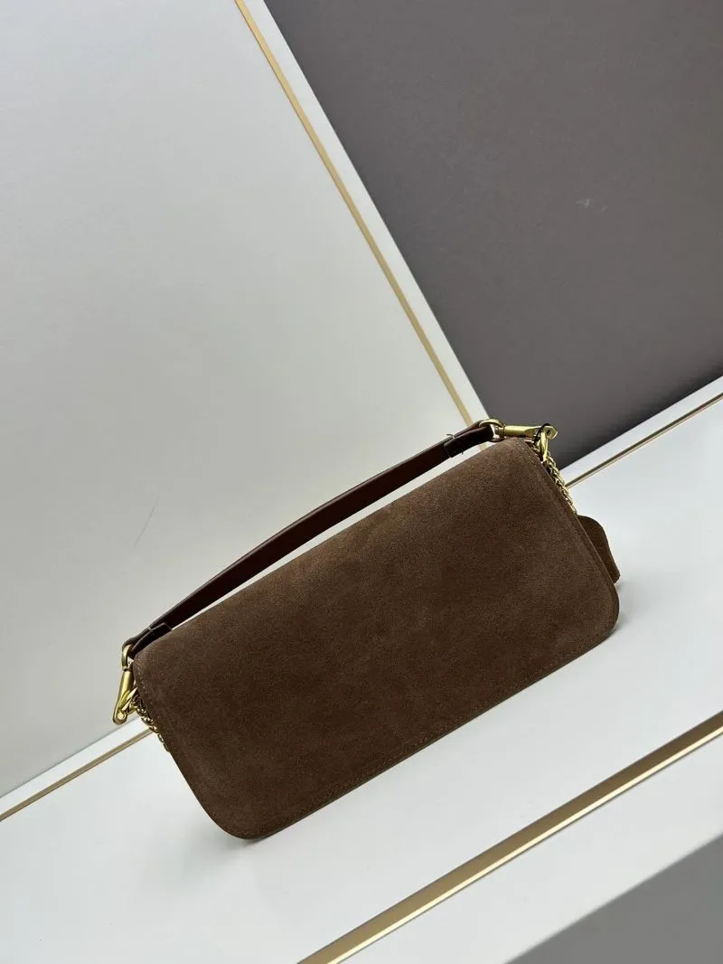 Alternative view of Valentino Brown Suede Satchel Bag 20258