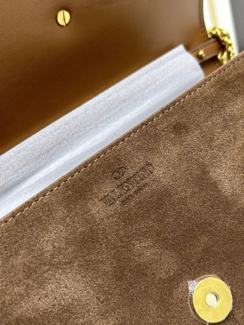 Valentino Brown Suede Satchel Bag 20258 - Image 6