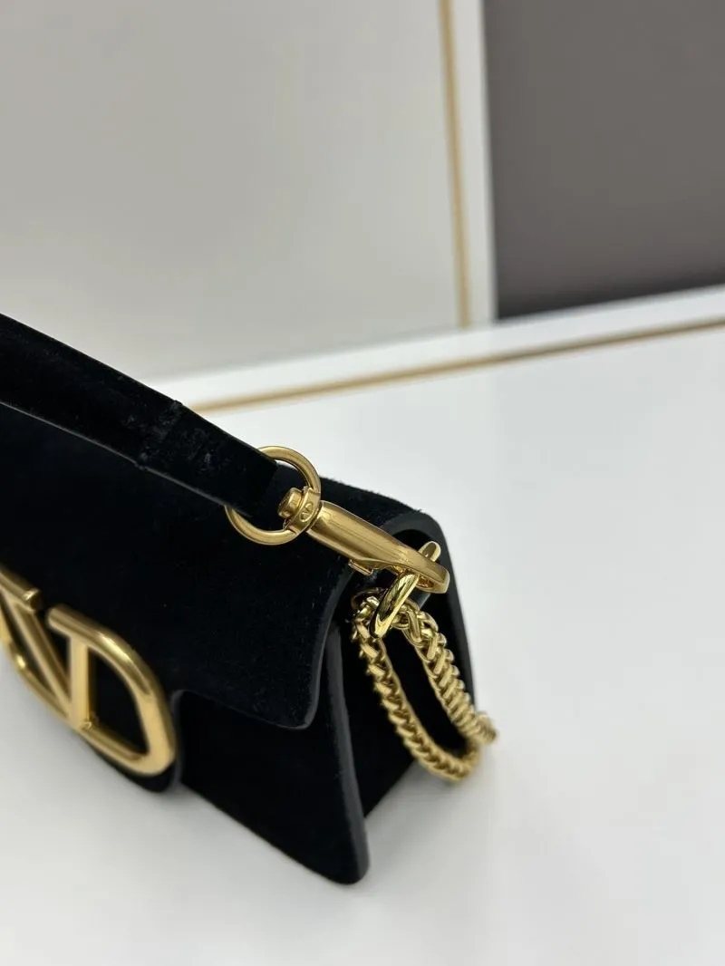 Valentino Black Suede Crossbody Bag 20257 - Image 5