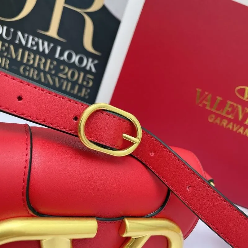 Valentino Garavani Red Crossbody Satchel Bag 726 - Image 6