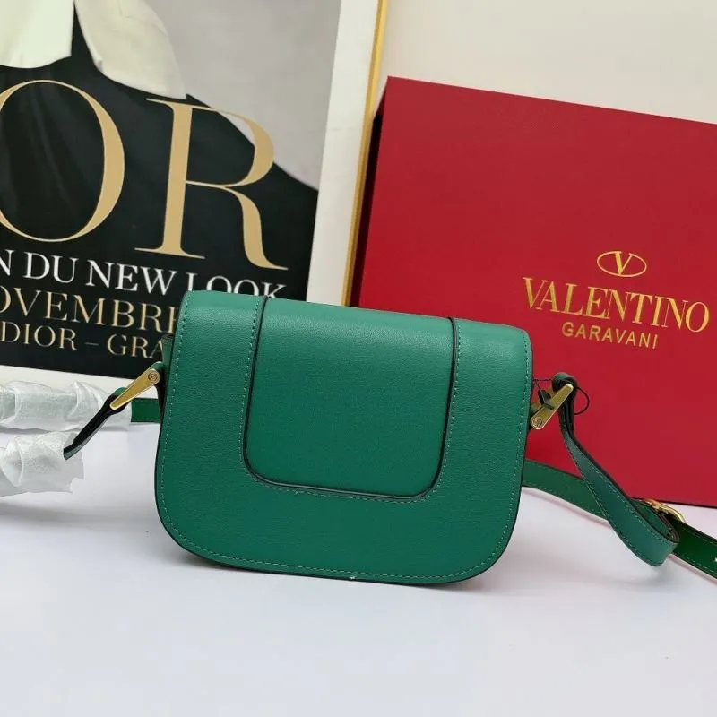 Valentino Garavani Green Crossbody Satchel Bag 727 - Image 3