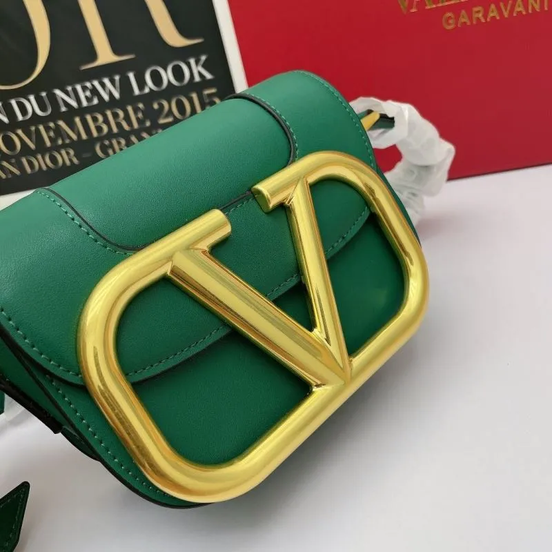 Valentino Garavani Green Crossbody Satchel Bag 727 - Image 4