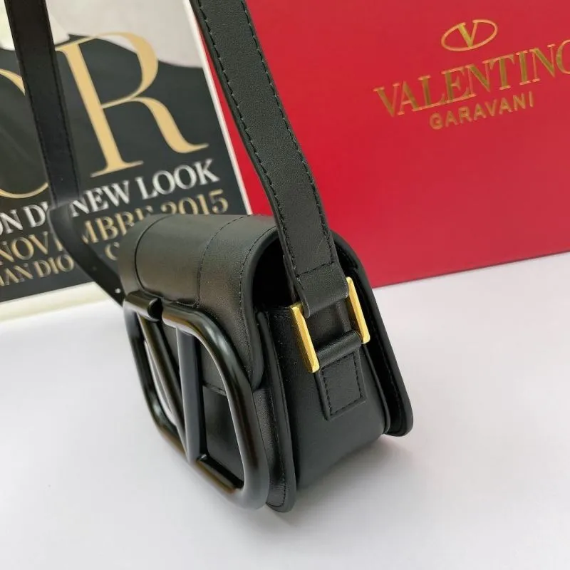 Valentino Garavani Black Crossbody Satchel Bag 728 - Image 3