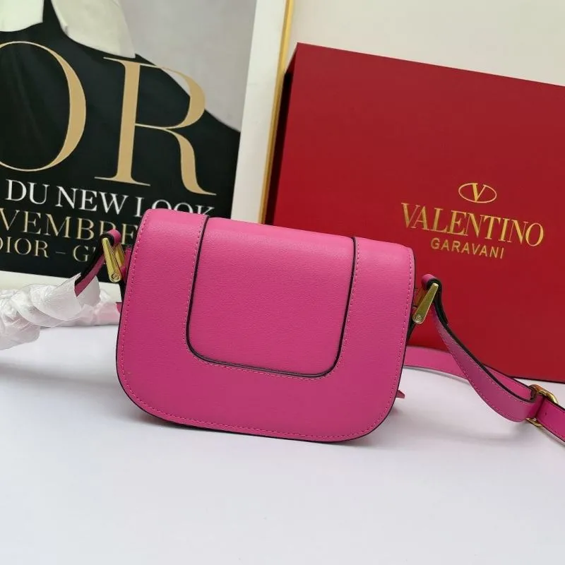 Valentino Garavani Pink Crossbody Satchel Bag 729 - Image 3